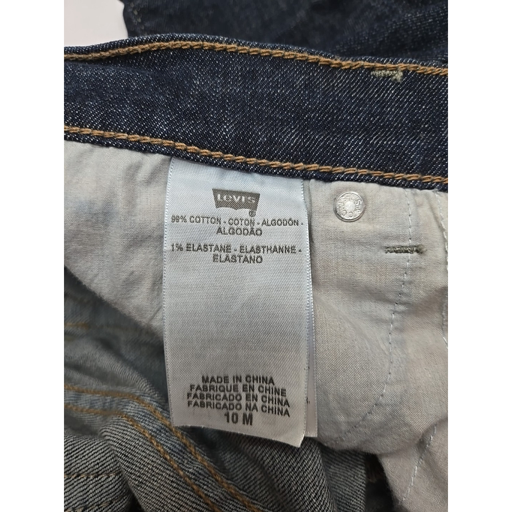 Levi's 512 Perfectly Slimming Bootcut Jeans Dark Wash Size 10 Stretch - Picture 9 of 9